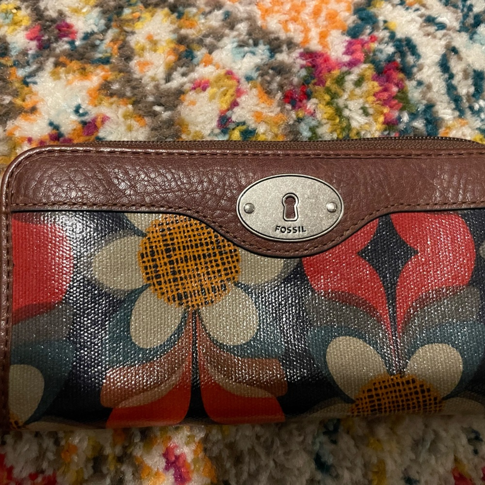 Floral Fossil wallet